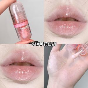 Shaqinuo Lip Gloss Transparent Moisturizing Colorful Overlap Glowing Lipstick Base Coat for Lipstick Application