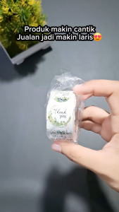 Stiker Label Roll Thank You Isi 500 pcs Stiker Bulat Kemasan Murah Berkualitas Tinggi Premium