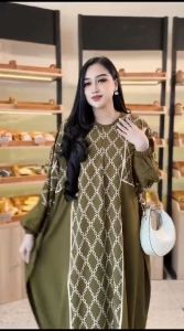 Kaftan Arafah Gamis Rayon Premium Busui Jumbo Busana Drees Wanita Panjang Tebal COD