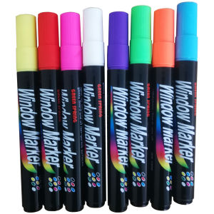 Colorful Fluorescent Pen for Luminous Board Blackboard Writing Pen Erasable Flat Head Marker Pen Suitable for All Age Groups