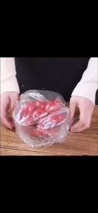 100 Pc Pack Kitchen Reusable Disposable Food Cover Durable Elastic Food Lids for Bowls Kitchen Organizer Fresh Keeping