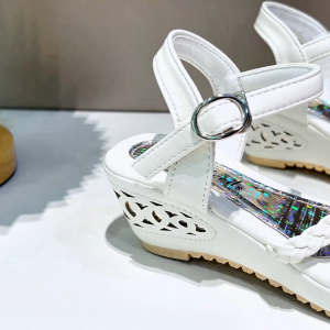 Future seeds sandals for kids girls high wedge heels sandals for kids size 27-35