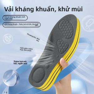 MONLEYTA | Miếng lót giày thể thao chống mùi cho nam Germany thoáng khí thấm mồ hôi kháng khuẩn giảm sốc hương thảo nguyên chất