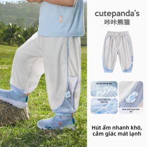 CUTEPANDAS | Quần Dài Cho Bé Trai Chống Muỗi Siêu Nhẹ Giúp Mát Mẻ Nhanh Khô