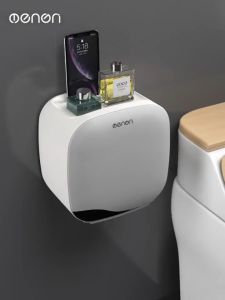 Hộp Đựng Giấy Vệ Sinh Trong Nhà Tắm Lắp Đặt Dán Tường Tặng Kèm Miếng Dán Siêu Chắc