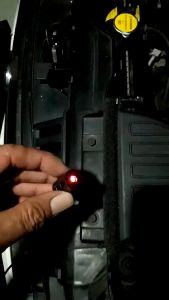 LED Safety Laser Light Car Motorcycle LED Tail Safety Warning Red Light Tail Brake Light Lamp