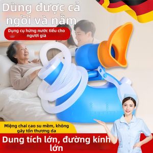 Bình tiểu dùng cho giường dành cho phụ nữ và người già miệng mềm dung tích lớn