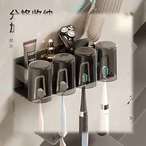 Punch Free Toothbrush Holder (2 parts)