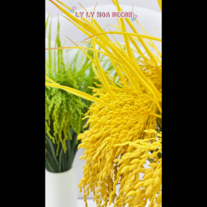 Cành Lúa 1 Nhánh dài 74cm lúa giả decor trang trí cửa hàng quán ăn. Hoa Lụa Decor