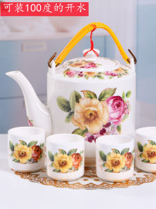 Large Capacity Ceramic Tea Pot Jingdezhen Blue And White Porcelain Cold Water Pot High Temperature Resistant Tea Brewing Pot