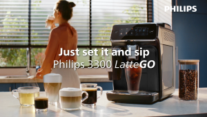 Hàng Chính Hãng - Máy pha cà phê tự động Serial 3300 Espresso Americano Capuccino Latte. Thương hiệu Hà Lan cao cấp Philips - EP3341 - Bảo Hành 24 Tháng