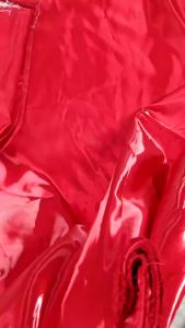 Blue liquid glossy satin crisp reflective fabric sewn party dress pants jacket handmade DIY designer fabric