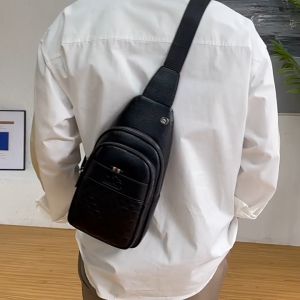 Tas Selempang Sling Bag Travel Tas Pria Kulit Junzidaishu Branded Tas Punggung Premium Crossbody Bag