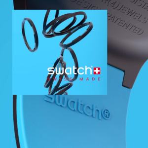 Swatch Big Bold CHECKPOINT BLACK SB02B400 Black Silicon Strap Watch
