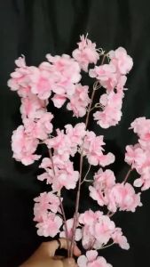[1 PCS] Bunga Cherry Blossom Artificial - Bunga Dekorasi Sakura Plastik Mei Hua Imlek Premium
