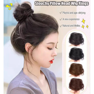 Wigs and Headdresses Supple and Smooth Pillow Head Wig Hair Ring New Upgraded Fluffy Model Cover