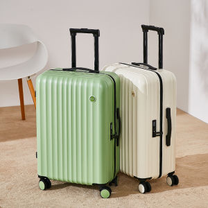 New 20"22"24"26 Inch Womens Carry-on Travel Suitcase With Silent Wheels Trolley Rolling Luggage Carrier Bag Password Lock Baggage For Men Free Shipping