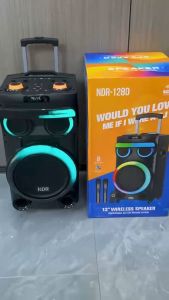 PORTABLE SPEAKER NDR-1280 WIRELESS BLUETOOTH SPEAKER 12" USB/TWS/BT/FM/TF/Remote Control /Wireless mic