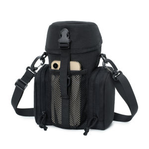 Outdoor Tactical Water Bottle Insulation Cup Holder Convenient Storage Crossbody Bag Handheld Bag for Hiking And Camping