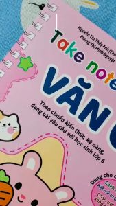 sách - combo 2c TAKE NOTE! Văn 6 (không lò xo) và Sổ tay ngữ pháp tiếng Anh 59k