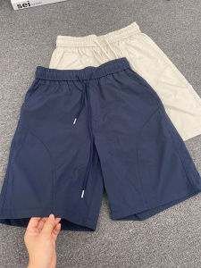 Quick Dry Ice Silk Shorts Mens Summer Outdoor Basketball Sports Running Casual Five-Quarter Length Shorts Fashionable Youth