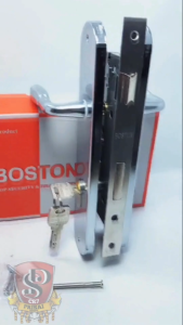 1 Set Handle Kunci Pintu Rumah BOSTON Model Bulat Besar 25cm Minimalis Stainless Steel Gagang Bulat BOSTON Kuat Tahan Lama