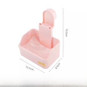 Adjustable Hanging Rabbit Food Bowl Pet Feeder Dish Prevents Chewing for Rabbits Guinea Pigs Chinchillas And Other Small Animals