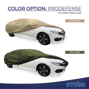 OTAIDO PRO DEFENSE CAR COVER 4 LAYER HIGH END DURABLE | RUSTY GOLD/ARMY GREEN