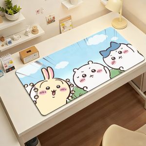 C-Chiikawa Cute Mouse Pad Computer Laptop Rubber Non-slip Mouse Mat Mousepad Gamers Decoracion Desk Mat