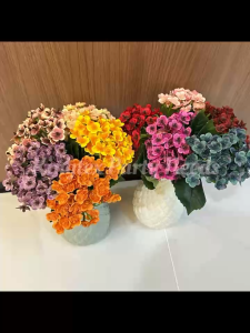 Artificial Flower Short Branch Hydrangea Fake Flowers Home Wedding Decorative Bouquet Ornaments Multicolor