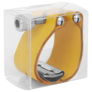 Tenor Sax Ligature Soft Leather 4 Colors–U-Shaped Design Tenor Sax Mouthpiece Cap with Metal Plate | Durable&Secure Reed Fit
