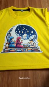 Baju Kaos Distro Anak Laki Laki Lebaran Ramadhan Karakter Cowok Muslim Lucu Import - Hypelane - DTF