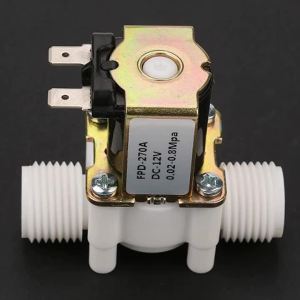 220V 12V 24V Plastic solenoid valve G3/8" normally closed three-point external thread Water Control Valve