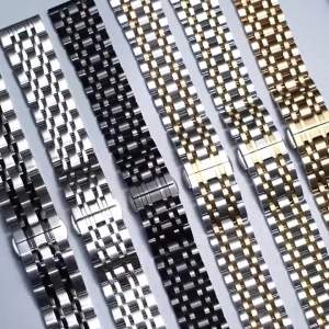 Curved End Watch Strap for Samsung Galaxy Ultra/Ultra 2 47mm Bracelet Stainless Steel Band for Galaxy Watch 9 8 8Classic Correa