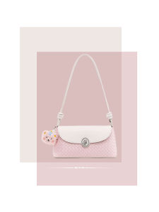 Lx Bloom2025 Womens Handbag Luxury Unique Design Shoulder Bag Versatile Crossbody Pillow Bag British Style Fabric Lining Magnetic Buckle