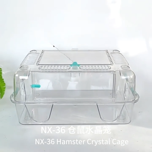 Nomoy Crystal Hamster Cage Transparent With Tunnel