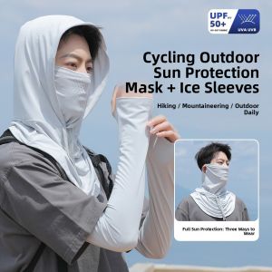 Sun Protection Face Mask Neck Cover Cycling Sport Ice Silk Scarf
