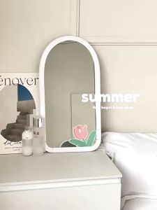 Portable HD Explosion-Proof Mirror with Pearl Cotton Protection - Multi-Function Travel Makeup & Wall Hanging
