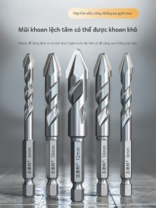 Mũi Khoan Hợp Kim Địa Hình Để Khoan Lỗ Bằng Gạch Đỏ Gốm Sứ Và Tam Giác Thủy Tinh Mũi Khoan Hợp Kim Siêu Cứng Máy Khoan Điện