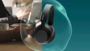 Philips Adaptive Noise Canceling Headphones - Hi-Res Audio 80H Playtime (TAH6000)