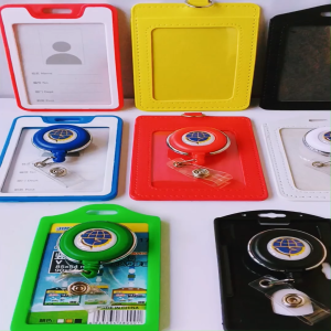 Gantungan Yoyo Id Card Putar Stainless DISHUB (Dinas Perhubungan) + Tempat/Holder Id Card