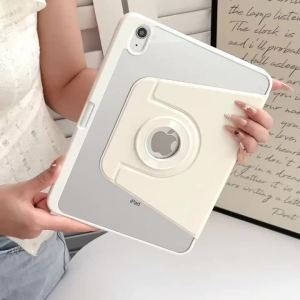 360 ° Bao Da Xoay Giả Da Cho iPad Air 11 M2 M3 M4 A16 iPad Thế Hệ Thứ 10 10.9 Inch Mini 6 7/8/9 10.2 Inch Pro 11 - Vỏ/Bao Bảo Vệ