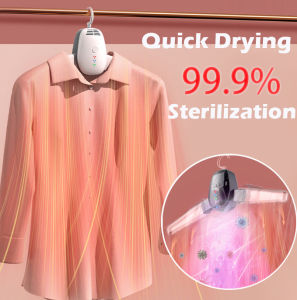 Portable Electric Mini Shoe Clothes Dryer Multi-function Quick Drying Machine Ultraviolet Sterilization Detachable Foldable for Travel Household Dormitory Hotel