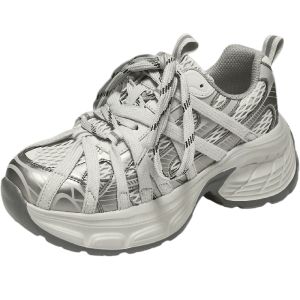 Agsdon | Thick Sole Breathable Mesh Womens Dad Shoes