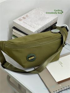 Sporty Crossbody Bag Casual Single Shoulder Bag for Men And Women Red Chest Bag Mobile Phone Waist Bag Trendy Brand Leisure Handbag