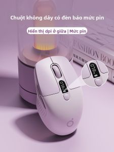 EWEADN | Wireless Bluetooth Mouse for Silent Use on Laptop Office Work and Charging Purple