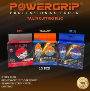 100PCS TAILIN CUTTING DISC BLUE/YELLOW/RED