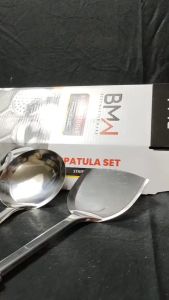 SPATULA SET 4PCS BMW / KITCHEN WARE SET 4IN1 STAINLESS - SPATULA ALAT MASAK ALL IN ONE