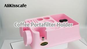Trạm Nén Cà Phê Với Giá Đỡ Portafilter Và Hộp Đựng Bã Cà Phê Tương Thích Với Kích Thước 51MM-58MM Dụng Cụ Pha Chế Dành Cho Máy Pha Cà Phê Delonghi Breville.