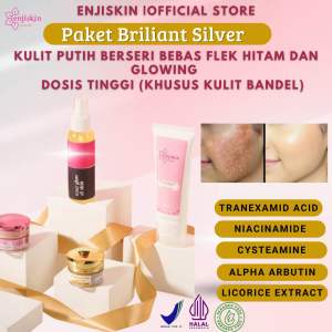Skincare Wajah Paket Briliant Barbie Silver Enjiskin Whitening Glowing Flek